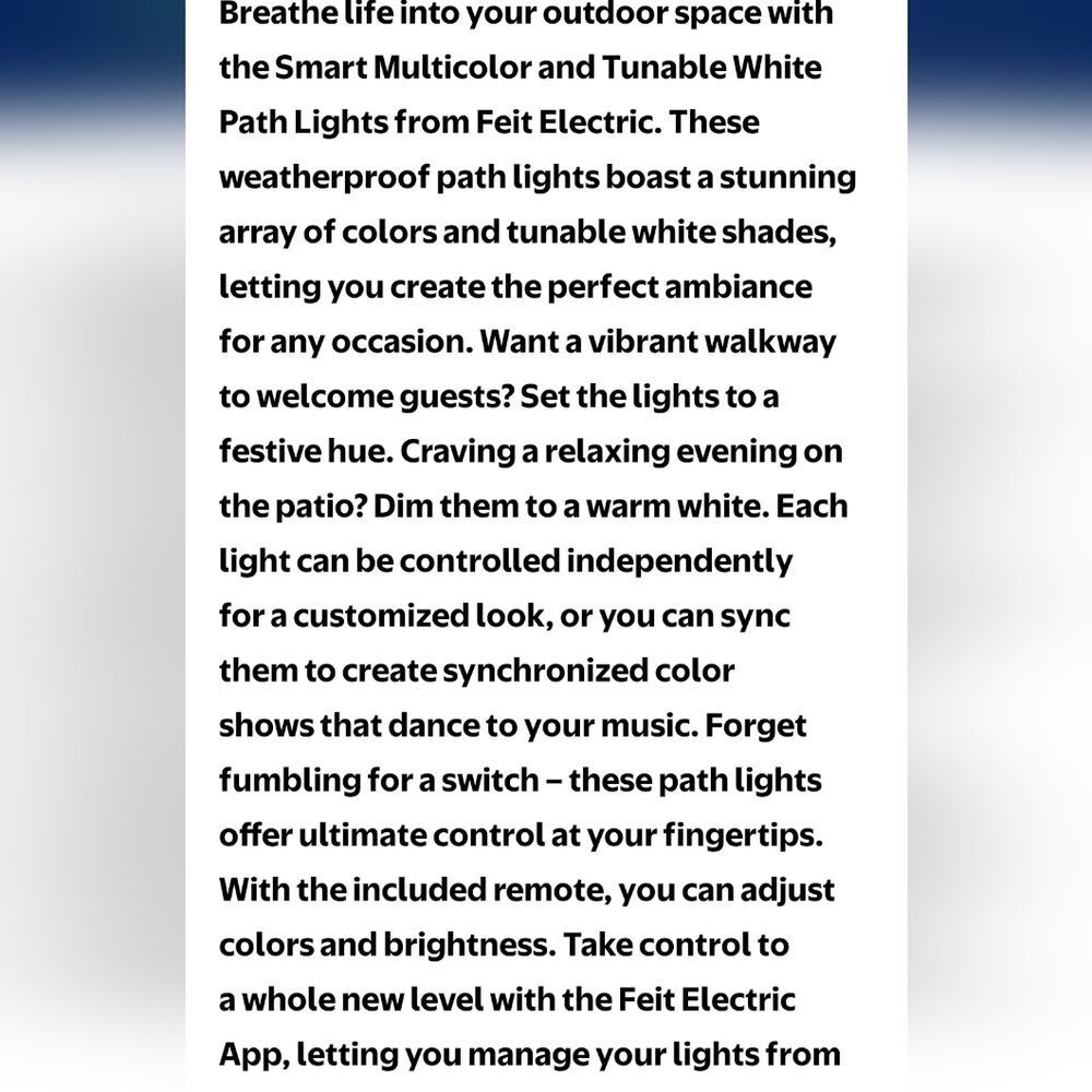 Feit Electric Integrated LED Bulb Plug-InSmart Color-Changing Turnable Path Ligh - Picture 11 of 16